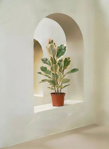 Variegated Rubber Plant